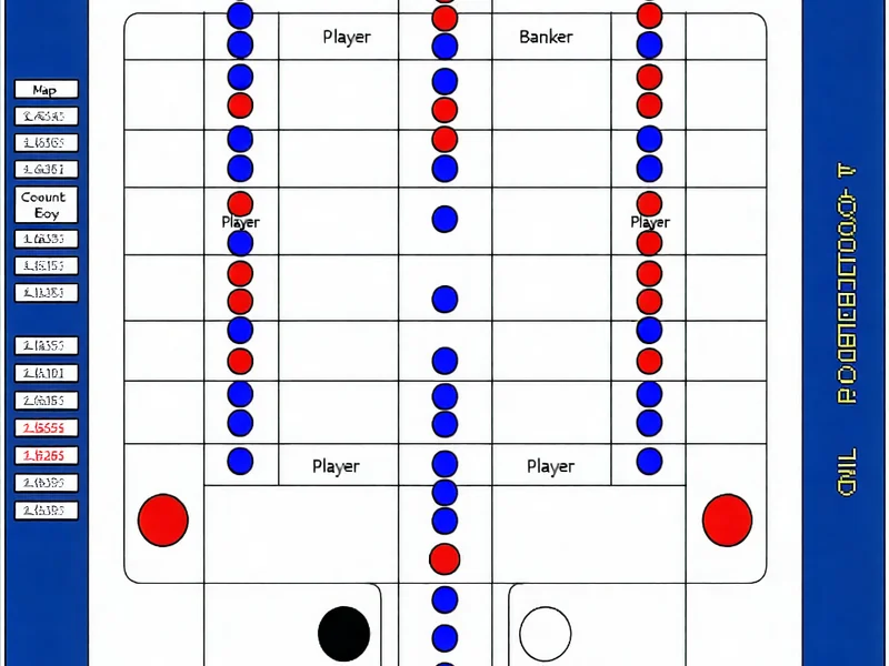 Biểu đồ đường cái Baccarat hiển thị các xu hướng và kết quả trước đó trên nền tảng BK8, caxeng, BK88, bk8.com