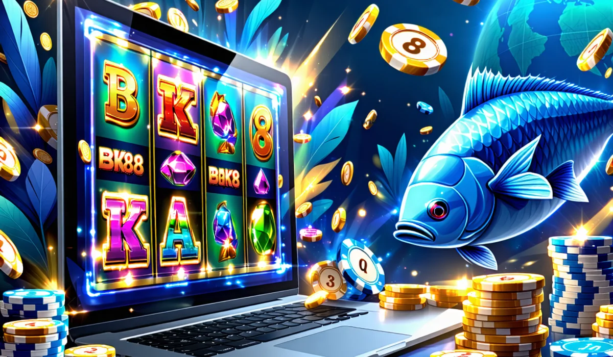 Hình ảnh tổng hợp các loại hình giải trí đa dạng tại BK8, caxeng, BK88: thể thao, casino, bắn cá, slots