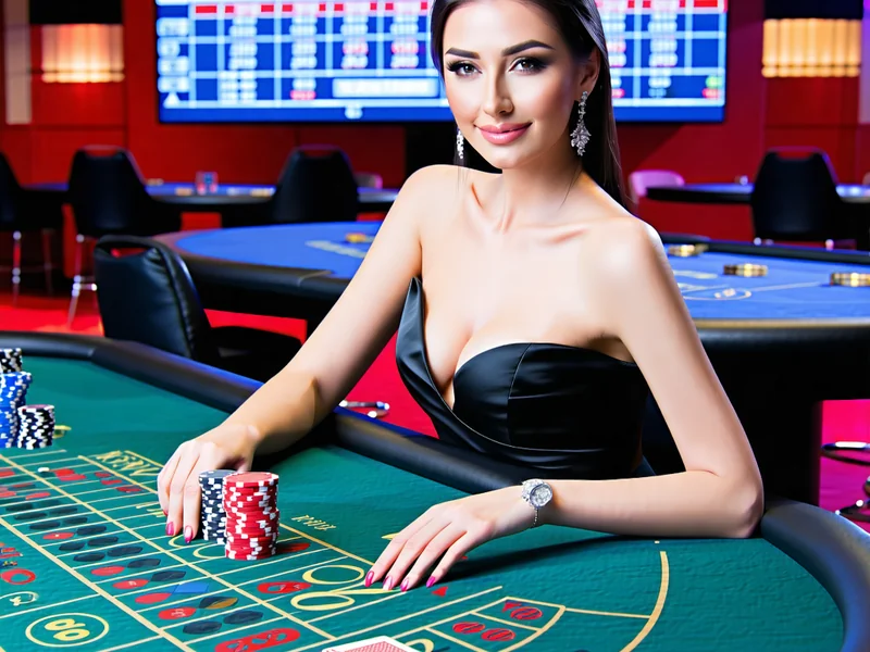 Bàn chơi Baccarat trực tiếp với người chia bài xinh đẹp
