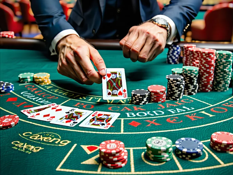Bàn chơi Blackjack trực tiếp với nhiều người chơi và người chia bài