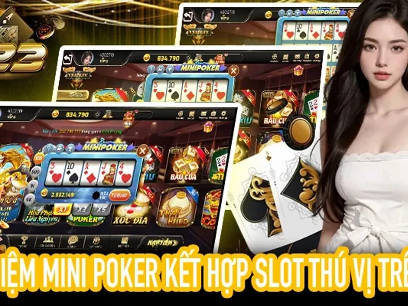 Bàn chơi Blackjack với các lá bài và chip cược tại BK8