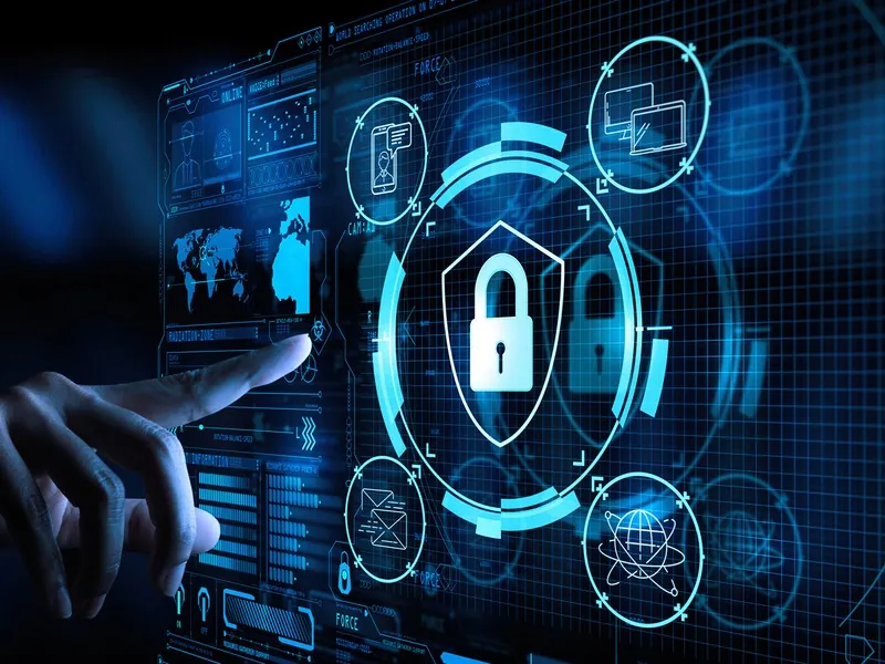 Một người lớn đang hướng dẫn trẻ em về an toàn trực tuyến, thể hiện sự kiểm soát của phụ huynh và bảo vệ trẻ vị thành niên.