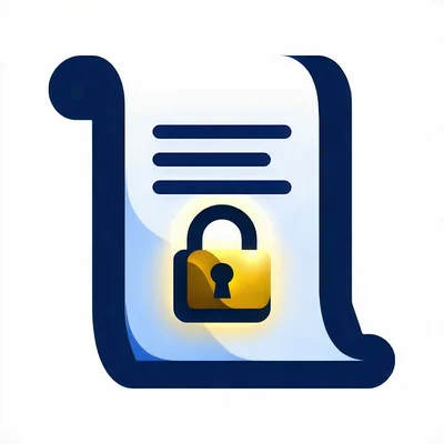 Biểu tượng chính sách bảo mật dữ liệu