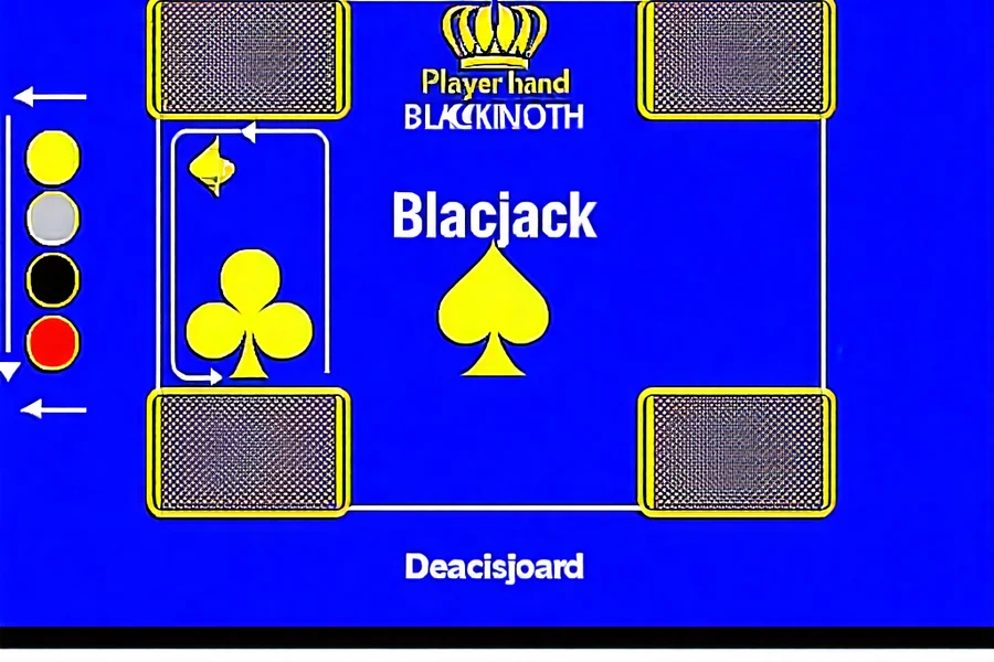 Biểu đồ chiến lược cơ bản Blackjack minh họa các quyết định tối ưu